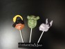 395sp Shreek and Friends Chocolate or Hard Candy Lollipop Mold